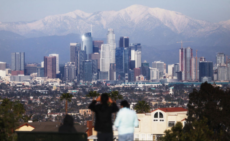 zapada, ninsoare, los angeles, california