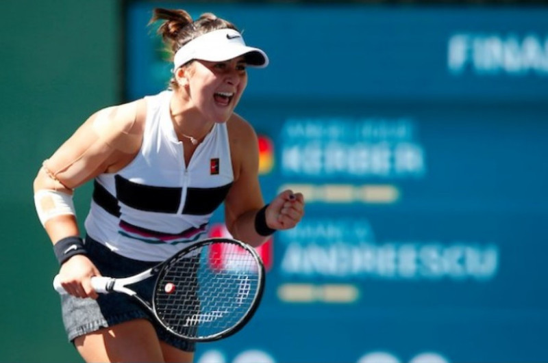 bianca andreescu benzi umar