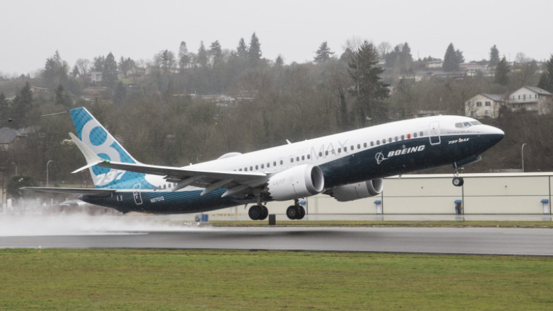 Boeing Holds First Test Flight For 737 MAX Aircraft
