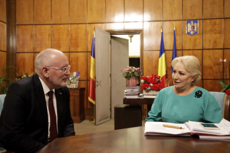 viorica dancila frans timmermans
