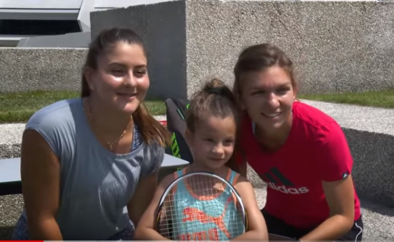 simona halep bianca andreescu mini cup rogers