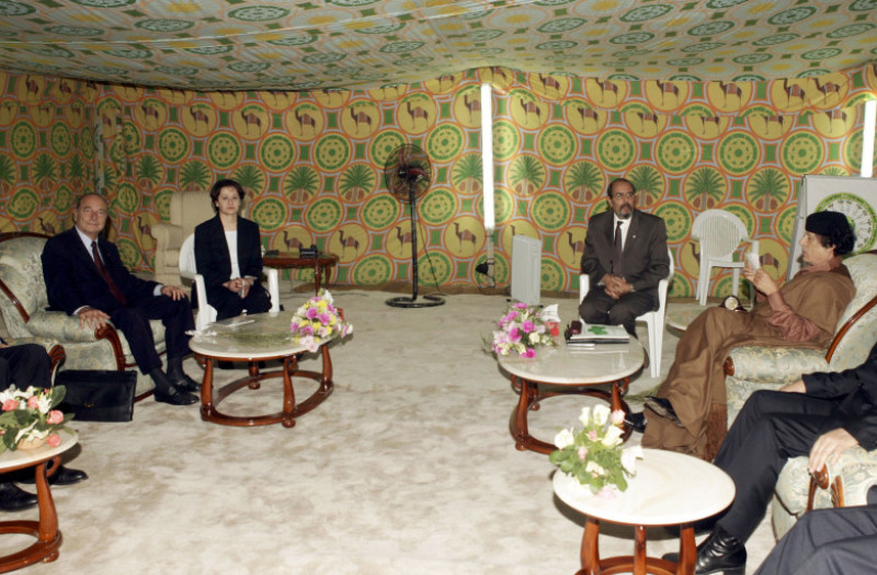 French President Chirac Makes Landmark Visit To Libya