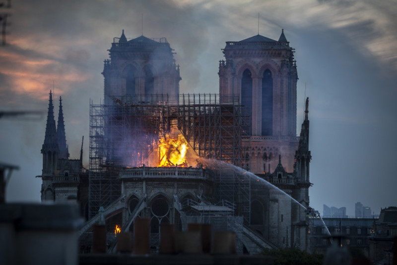 Fire Breaks Out At Iconic Notre-Dame Cathedral In Paris