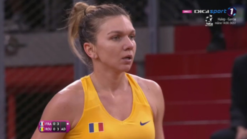 simona halep romania franta fed cup 2019