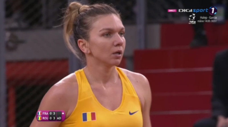 simona halep romania franta fed cup 2019
