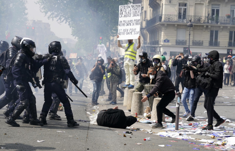 May Day Protests Take Place In Paris
