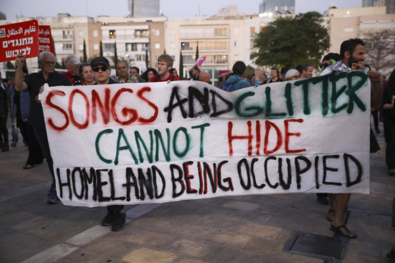 protest eurovision 2019 fasia gaza israel palestina