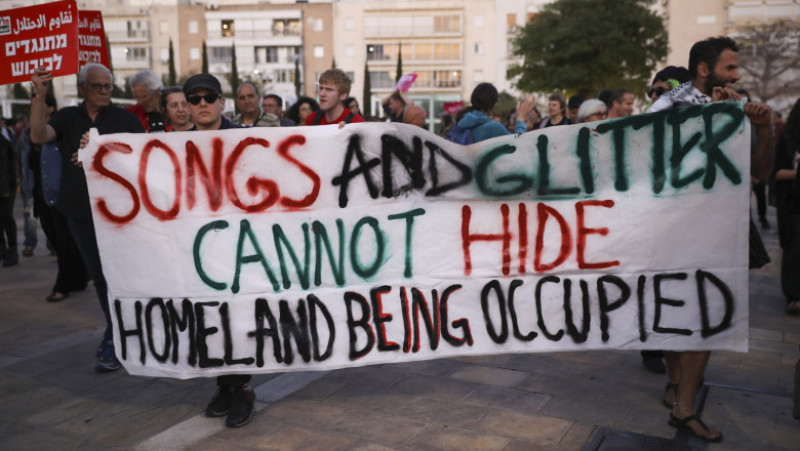 protest eurovision 2019 fasia gaza israel palestina