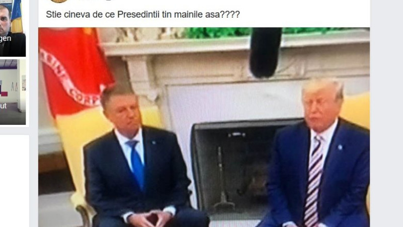 captură foto Maria Grapini Trump-Iohannis