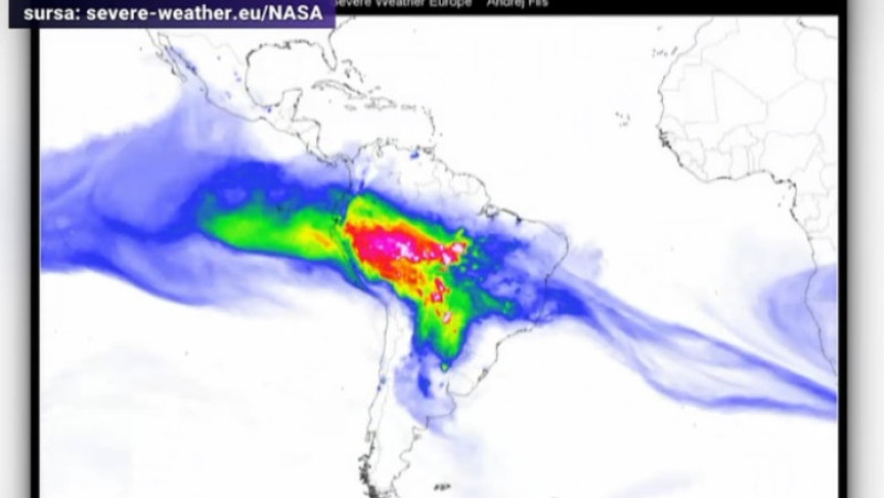 incendii brazilia spatiu