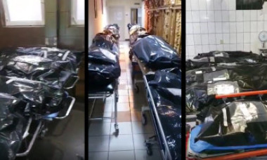 Imagini dramatice cu morții COVID la morga Spitalului Universitar din București. A fost suplimentat necesarul de saci pentru cadavre