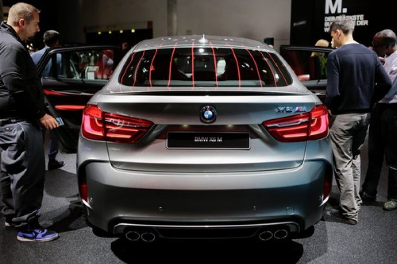 Frankfurt, Germany. 14th September 2017. The German car manufacturer BMW presented the BMW X6 M at the 67. IAA. The 67. Internationale Automobil-Ausstellung (IAA) opened in Frankfurt for trade visitors. It is with over 1000 exhibitors one of the largest M