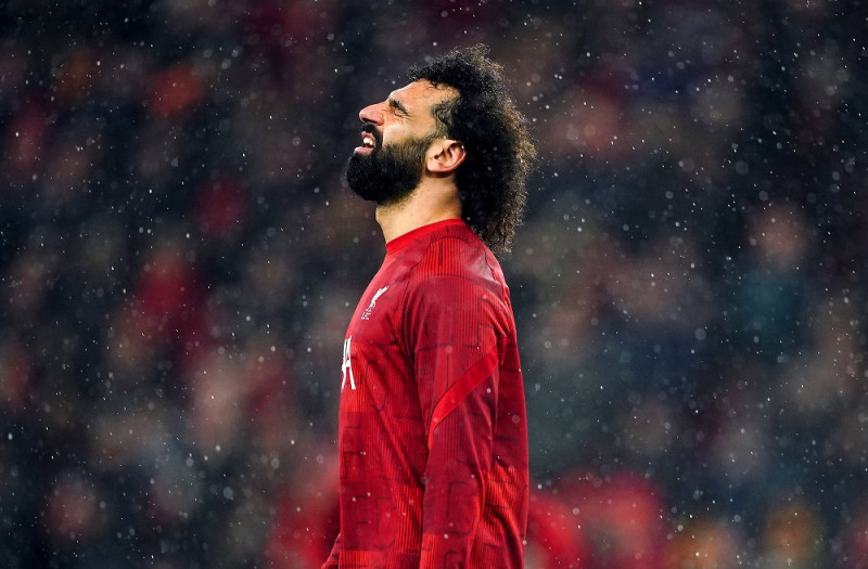 Liverpool v Newcastle United - Premier League - Anfield Liverpool s Mohamed Salah warms up before the Premier League mat