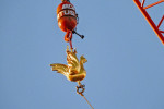 PARIS, Notre-Dame, installation of the new rooster.