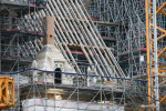 Views Of The Works Of Notre Dame De Paris, France - 25 Dec 2023