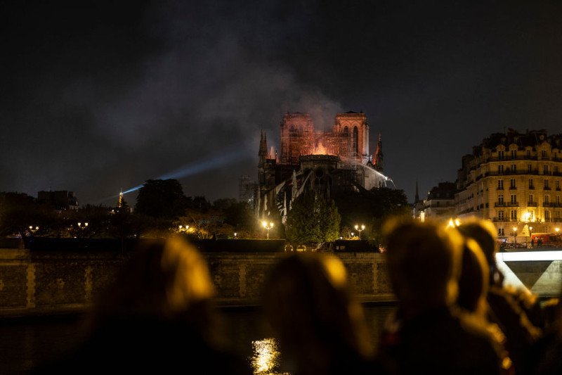 Fire Breaks Out At Iconic Notre-Dame Cathedral In Paris