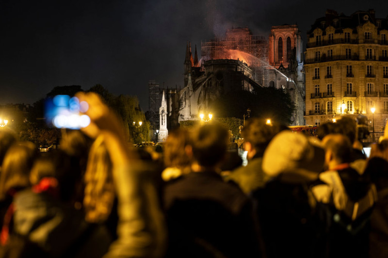 Fire Breaks Out At Iconic Notre-Dame Cathedral In Paris