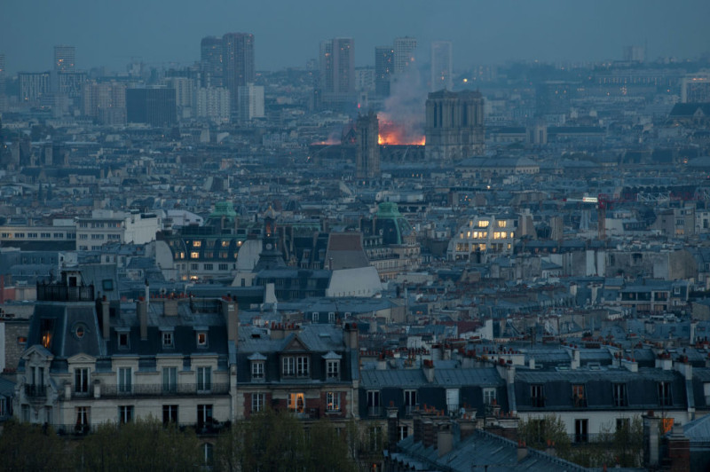 Fire Breaks Out At Iconic Notre-Dame Cathedral In Paris