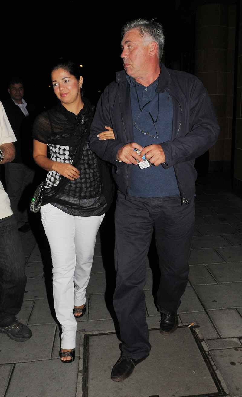 Carlo Ancelotti and Marina Cetu out and about, London, America - 13 Jul 2010