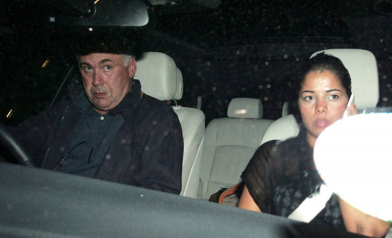 Carlo Ancelotti and Marina Cetu out and about, London, Britain - 13 Jul 2010