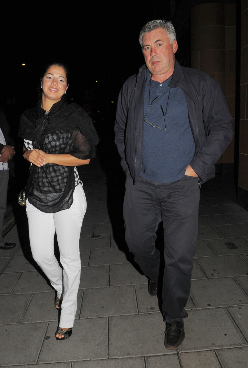 Carlo Ancelotti and Marina Cetu out and about, London, America - 13 Jul 2010