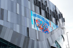 World Cup Messages displayed on the Tottenham Hotspur Stadium, London, UK - 20 Aug 2023