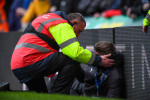West Bromwich Albion v Wolverhampton Wanderers Emirates FA Cup A ballboy receives attention from a steward after being h