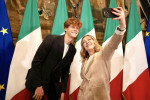 Italy, Rome: Italian Premier Giorgia Meloni welcomes home Australian Open champion Jannik Sinner
