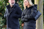 *EXCLUSIVE* *STRICTLY NOT AVAILABLE FOR DAILY MAIL ONLINE USAGE* Ex Manchester United Footballer Ryan Giggs sporting a full grown greying beard is seen out for lunch with model girlfriend Zara Charles out in Hale Trafford.