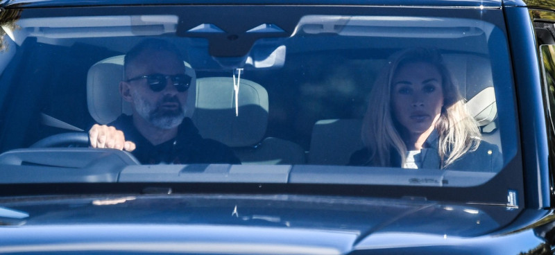 EXCLUSIVE: NO WEB BEFORE 3.45PM BST 14TH OCT 2022 - Ryan Giggs And Partner Zara Charles Seen Out Together For The First Time Since Retrial Announed