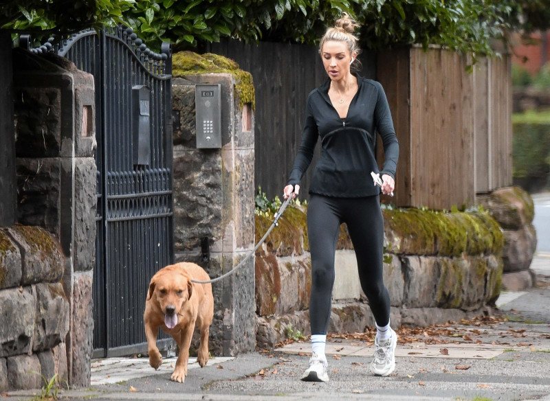 EXCLUSIVE: Ryan Giggs Partner, Zara Charles Seen Walking The Dog In Cheshire After The Ex Man United Legend Was Cleared Of Assaulting His Ex-Partner Kate Greville