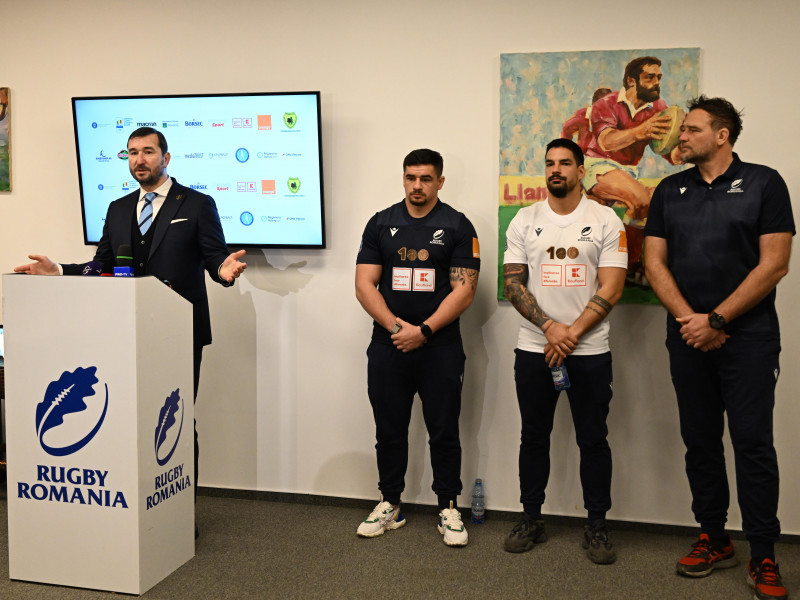 RUGBY:CONFERINTA DE PRESA PREZENTARE TRICOU NATIONALA ROMANIEI (1.02.2024)