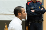 Dani Alves testifies at the Barcelona Court after being accused of sexual assault .