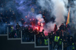 As Roma 10/01/2024 - Coppa Italia / Lazio-Roma / foto Antonello Sammarco/Image nella foto: incidenti tifosi PUBLICATIONx