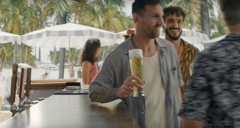 Soccer superstar Lionel Messi, Jason Sudeikis and Dan Marino all feature in Michelob Ultra’s Super Bowl commercial