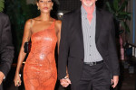 Former Legendary German Tennis Star Boris Becker shows off his public display of affection by holding hands with girlfriend Lilian de Carvalho Monteiro as they attend Briatore Party at Twiga