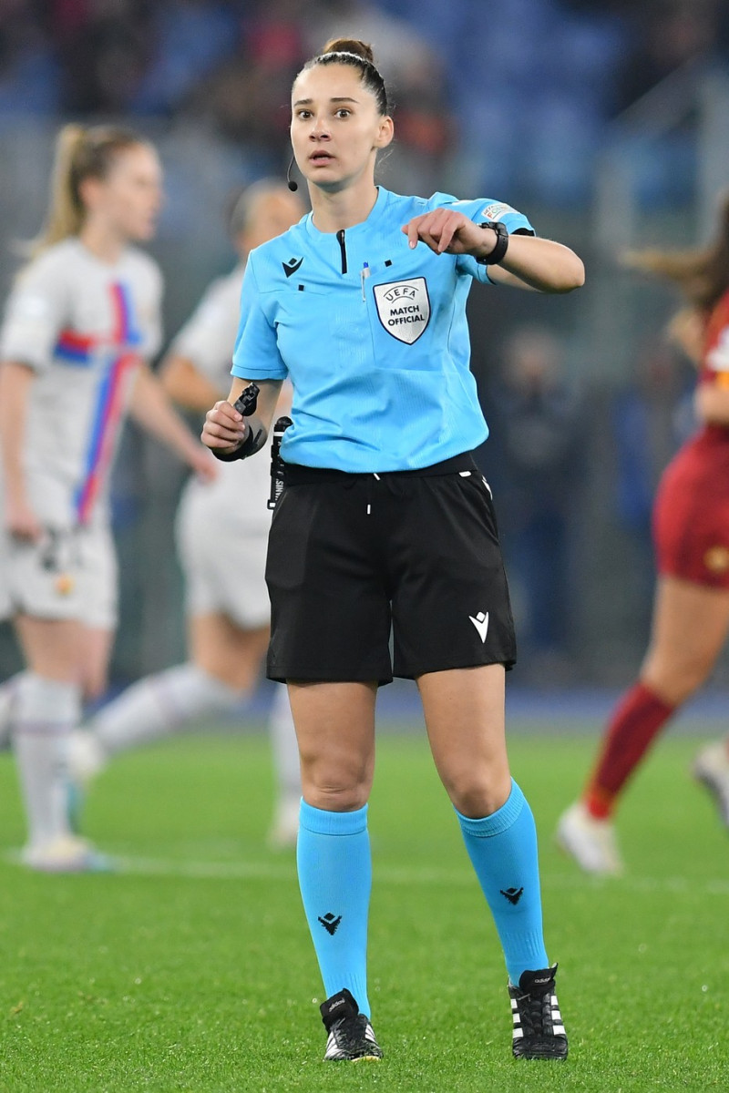Football Women’s UEFA Champions League quarter-final match Roma v Barcelon