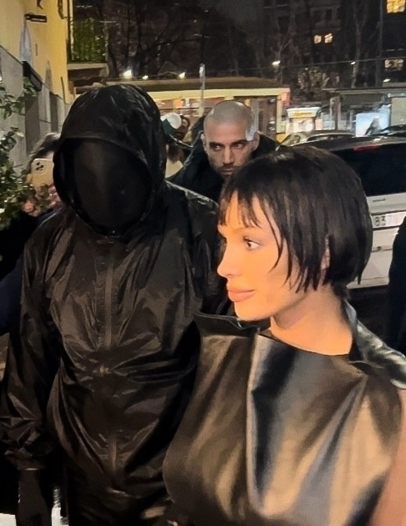 Kanye West and Bianca Censori depart the Marni after-party in Milan