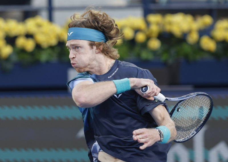 Andrey Rublev, Dubai Duty Free Tennis Championships, Dubai, U.A.E. Tennis - Dubai Tennis Championships 2024 - ATP, Tenni