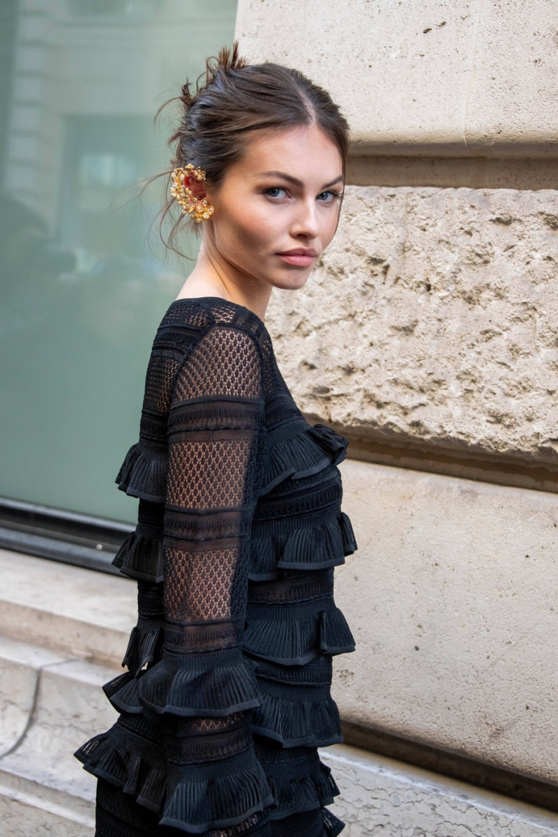 Thylane Blondeau attends the Zimmermann Womenswear Fall Winter 2024 2025