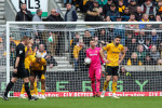 Emirates FA Cup Quarter- Final Wolverhampton Wanderers v Coventry City Max Kilman of Wolverhampton Wanderers reacts to c