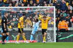 Emirates FA Cup Quarter- Final Wolverhampton Wanderers v Coventry City Joao Gomes of Wolverhampton Wanderers reacts to c