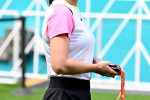 MIAMI GARDENS FL - MARCH 15: Simona Halep is seen on the practice court during the 2024 Miami Open at Hard Rock Stadium