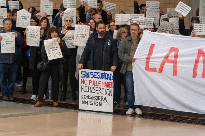 Brians prision_Sant Esteve Sesrovires_Barcelona_Prison officials protest at Can Brians.