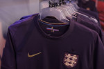 London, England, 23rd March 2024. The St George™s cross on the new Nike England shirts on sale before the match that hav