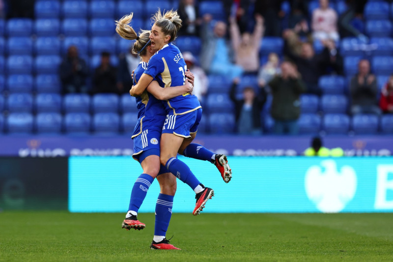 Leicester City Women v Brighton and Hove Albion Women FA Women s Super League 24/03/2024. GOAL 2-2 Leicester City forwar