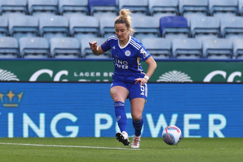 Leicester City Women v Brighton and Hove Albion Women FA Women s Super League 24/03/2024. Leicester City defender Sophie