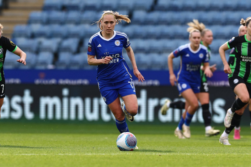 Leicester City Women v Brighton and Hove Albion Women FA Women s Super League 24/03/2024. Leicester City midfielder Jani