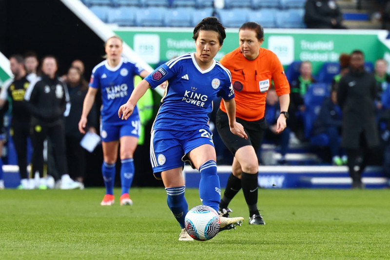 Leicester City Women v Brighton and Hove Albion Women FA Women s Super League 24/03/2024. Leicester City forward Yuka Mo