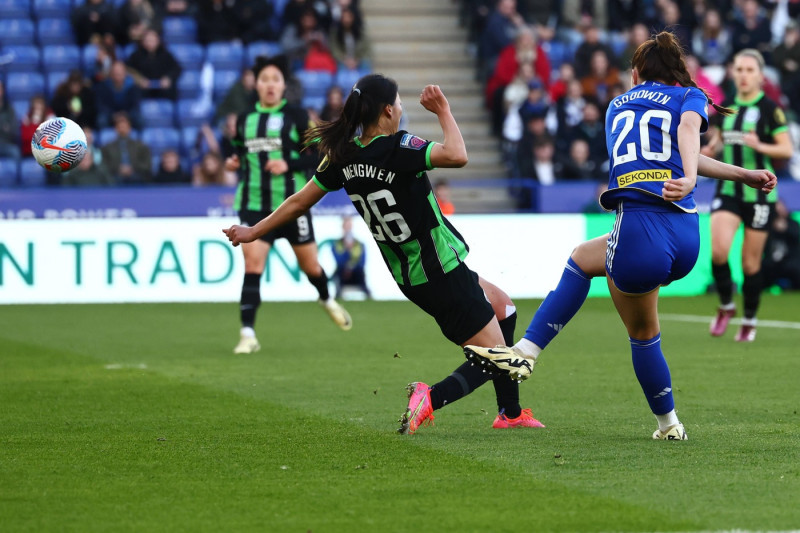Leicester City Women v Brighton and Hove Albion Women FA Women s Super League 24/03/2024. Leicester City forward Missy G